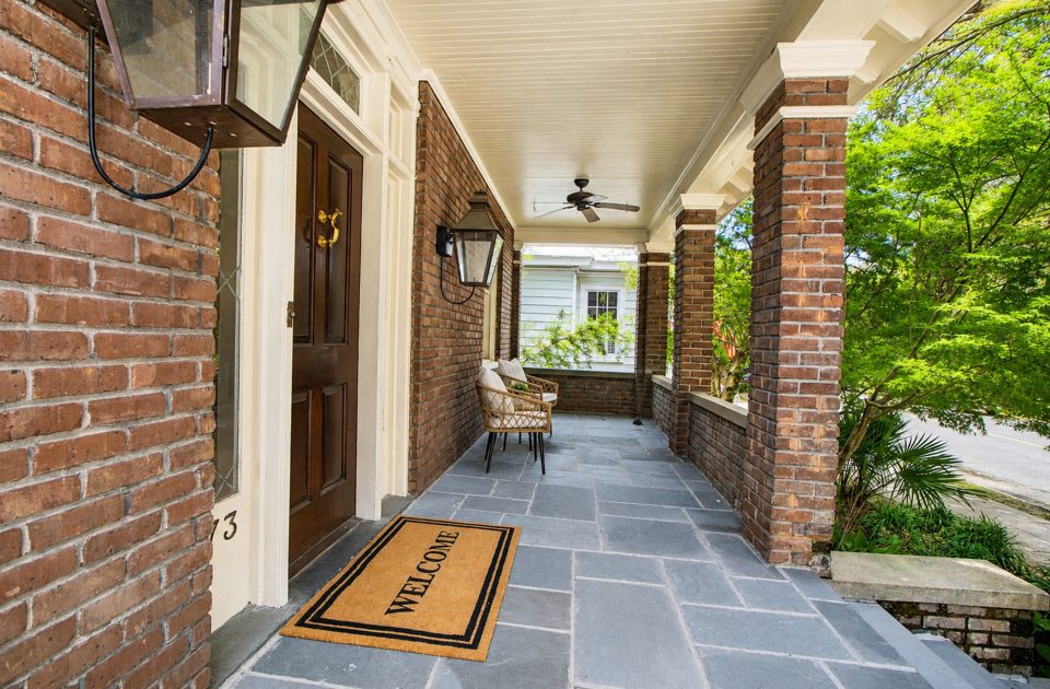 Front Porch at 173 Tradd Street